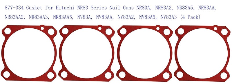 VIGORVIL 877-334 Gasket for Hitachi NR83 Series Nail Guns NR83A, NR83A2, NR83A5, NR83AA, NR83AA2, NR83AA3, NR83AA5, NV83A, NV83AA, NV83A2, NV83A5, NV83A3 (4 Pack) - Image 2